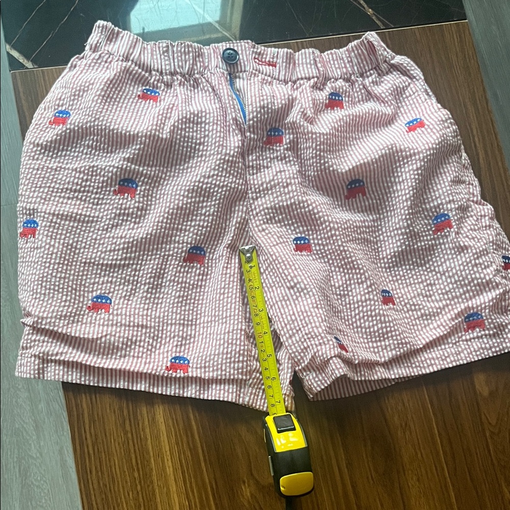 Rufus & Royce Striped Shorts with Elephant Print republican / GOP